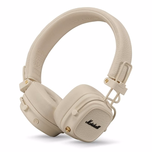 Belaidės ausinės Marshall Major V On-Ear Bluetooth kreminės