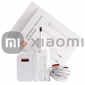 Įkroviklis Xiaomi MDY-11-EZ baltas 33W (su pakuote) + laidas "Type-C" / 100% originalus /