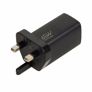iBOX C-65 juodas, GaN 65W universalus įkroviklis UK kištukas