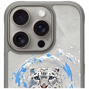 Nimmy Pantera magnetinis dėklas telefonui iPhone 16 Pro - pilkas