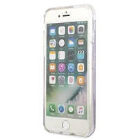 Guess Gėlių Skystų Blizgučių dėklas iPhone SE 2022 / SE 2020 / 7 / 8 - violetinis