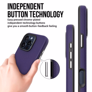 Dėklas Perfectionists Triangle Mag Case Apple iPhone 15 Pro violetinis