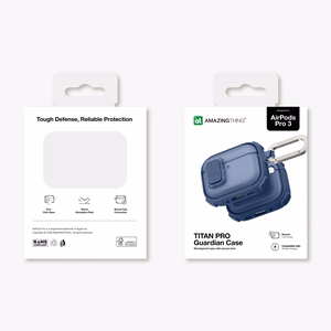 "AmazingThing Titan Pro Mag Case Clear for AirPods Pro 3" - Mėlynas