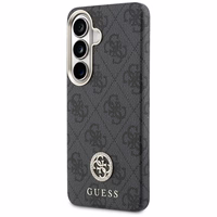 Guess dėklas 4G Rhinestone Round Logo MagSafe skirtas Samsung Galaxy S26 Plus juodas
