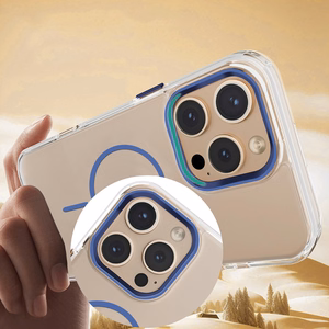 Clear Thin Mag dėklas for iPhone 16 Pro Max 6,9" mėlynas