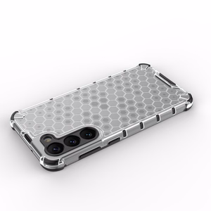 Honeycomb dėklas Samsung Galaxy S23+ šarvuotas hibridinis dangtelis permatomas