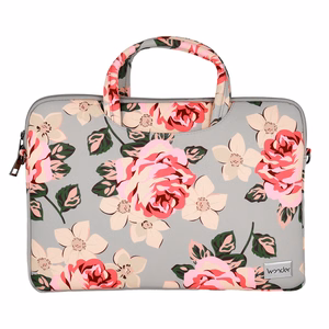 Wonder nešiojamojo kompiuterio portfelis 15-16 colių pilkas ir rožės