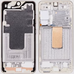 Vidurinis rėmelis Samsung S911 S23 (Kreminė)