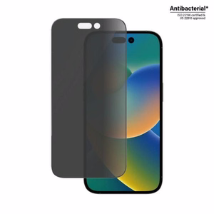 PanzerGlass Ultra-Wide Fit Apsauginis Stiklas Antibakterinis Privatumas su Pozicionieriumi telefonui iPhone 14 Pro