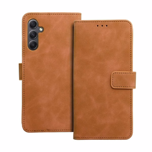 TENDER knygos tipo dėklas telefonui SAMSUNG A34 5G rudas