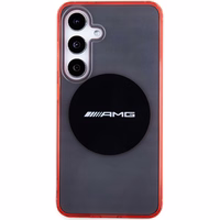 AMG skaidrus dviejų spalvų MagSafe dėklas telefonui Samsung Galaxy S24 - juodas