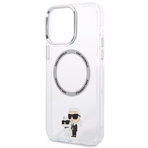 Karl Lagerfeld KKLHMP13XHNKCIT iPhone 13 Pro Max 6.7" hardcase permatomas Iconic Karl&Choupette Magsafe