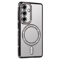 Bling Magnetinis dėklas telefonui Samsung Galaxy A35 5G juodas