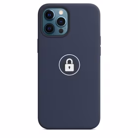 Dėklas "Silicone Case v2" skirtas iPhone 12 Pro Max / Deep Navy / su įpakavimu
