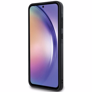 Karl Lagerfeld Fiksuotas Blizgus Ikonik Logotipas Metal Pin dėklas Samsung Galaxy A55 - juodas