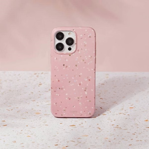 Uniq Coehl Terrazzo dėklas telefonui iPhone 14 Pro - rožinė