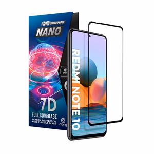Гибридное защитное стекло Crong 7D Nano Flexible Glass 9H на весь экран для Xiaomi Redmi Note 10 5G