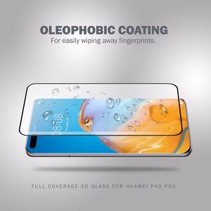 Crong 3D Armour Glass 9H visą ekraną dengiantis grūdintas apsauginis stiklas, skirtas Huawei P40 Pro, su montavimo rėmeliu