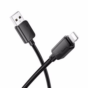 Kabelis USB A į Lightning Hoco 2,4A 1 m X113 juodas