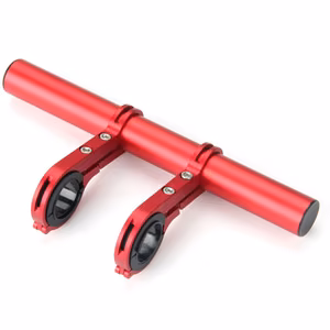 Bike handlebar extension holder red