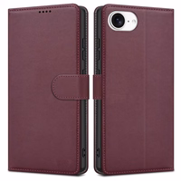 Dėklas Fancy Wallet Samsung S947 S26 Edge tamsiai raudonas