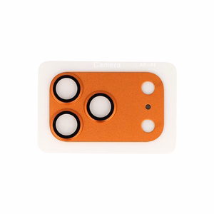 Tempered stiklas Tel Protect 95% AR+AF Full Metal kameros apsauga on camera for Iphone 17 Pro oranžinis (camera island)