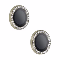 Temperuotas stiklas HARD DIAMOND kamerai (objektyvui) iPhone 17 titano spalvos, 2 vnt.