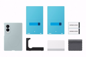 Samsung Galaxy Z Fold8 silikoninis magnetinis dėklas su 2 antirefleksinėmis plėvelėmis, pistacijų spalvos