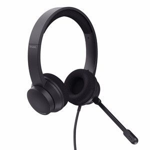 Trust HS-260 гарнитура проводная на шею офис/колл-центр USB Type-A черный
