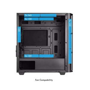 Chieftec Pro Mini AZ-01B-OP kompiuterio korpusas, MidiTower, MicroATX, juodas