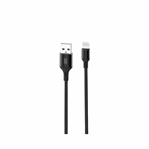 XO laidas NB143 USB - Lightning 1,0 m 2,4A, juodas