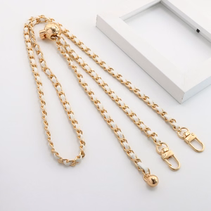 Telefono raištis G-14 baltas-auksinis