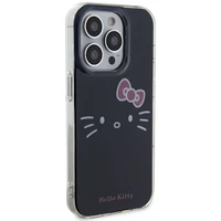 Hello Kitty IML Kitty Face Dėklas telefonui (m) iPhone 15 Pro Max - juodas (m)