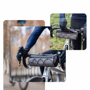 Rockbros TL002 ROAD TO SKY 1.5L Waterproof Handlebar Bike Bag - Gray