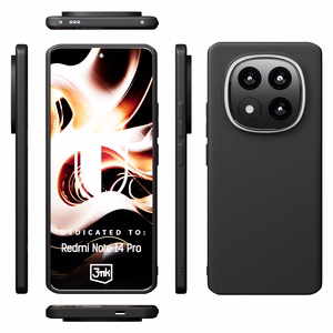 Чехол 3mk Matt для Xiaomi Redmi Note 14 Pro 5G/Poco X7 - чёрный