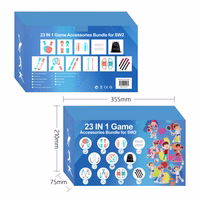 Nintendo Switch 23-in-1 šeimos priedų paketas 2 - Oranžinis ir mėlynas rinkinys