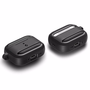 Spigen Rugged Armor dėklas AirPods 3 - matinės juodos spalvos