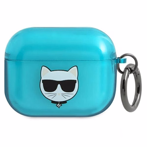 Karl Lagerfeld Choupette AirPods Pro dėklas - mėlynas