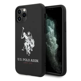 US Polo USHCN65SLHRBK iPhone 11 Pro Max juodas Silicone Collection