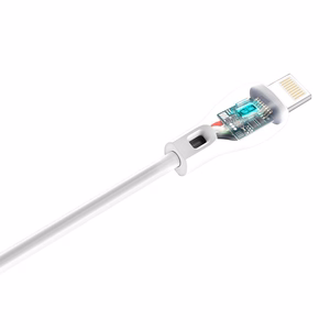 Dudao kabelis USB / Lightning kabelis 2.4A 1m baltas (L4L 1m baltas)