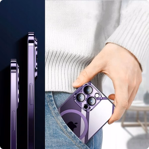 Tech-Protect MagShine Line MagSafe iPhone 14 dėklas - violetinė