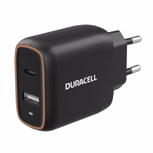 Duracell sieninis įkroviklis (DRACUSB19-EU) – 20 W, juodas
