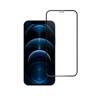 Apsauginis stiklas Blue Star - APP IPHONE 12/12 Pro 5D pilnas dangtis juodas