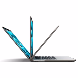 Spigen AirSkin dėklas, skirtas MacBook Air 13" 2023 / 2024 / 2025 / 2026 – pusiau skaidrus