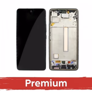 LCD Display Compatible With Samsung A536 A53 5G with Frame / Black / OEM