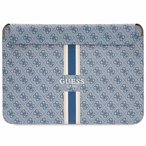 Guess 4G raštuotas dryžuotas 14" nešiojamojo kompiuterio dėklas - mėlynas