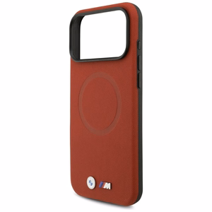 BMW M FW metalinis MagSafe dėklas su logotipu iPhone 17 Pro Max - Raudonas