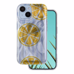 Ultra Trendy Summer dėklas iPhone 15 6,1" citrinos spalvos