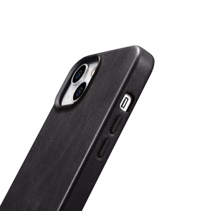 Чехол iCarer Oil Wax Premium Leather для iPhone 14 Plus магнитный кожаный с MagSafe чёрный