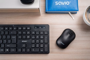 Savio KB-02 klaviatūra namai/biuras USB QWERTY juoda